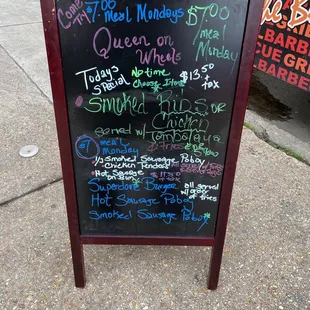 Daily specials