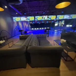 Bowling area - seating