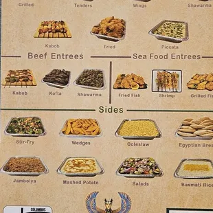 ramen and noodles, menu