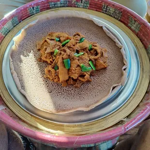 Vegetarian injera