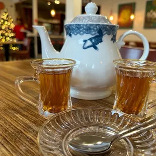 Hot Tea served with this charming tea set!