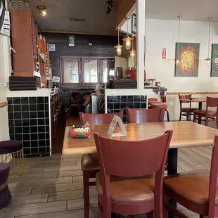 Inside near kitchen area