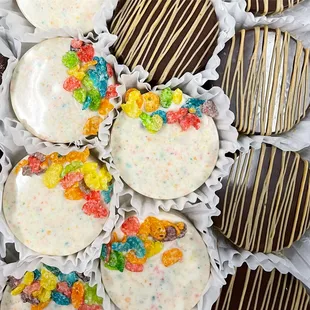 Fruity Pebble Oreos &amp; Peanut Butter Oreos