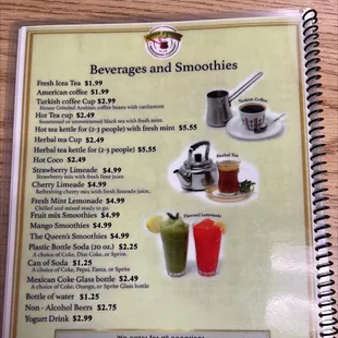 Beverages and Smoothies