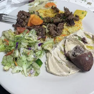 Lamb and beef Mix Shawarma Bowl