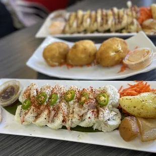 14- Aguachile 9- Chiles Rellenos 11- Crunchy Roll