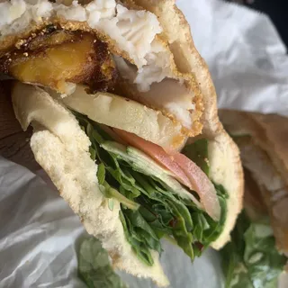 Coco Bread Fish Sandwich