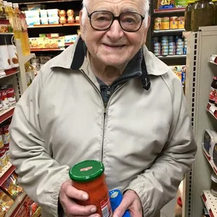 He is 93 years old. Nope, not living near us. But he says: &quot;-only I can find those products here. I am Bulgarian and not easy to find stg go