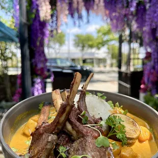 Lamb chops with Curry