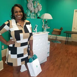 Shopping at Queendom Aesthetics is always an amazing experience. You see our clients smiling from ear to ear exiting our space.