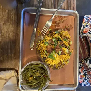 Chipped BBQ Beef Baked potato