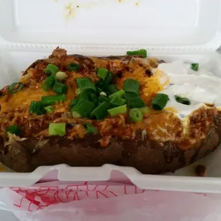 Chipped BBQ Beef Baked Potato