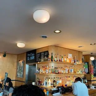 The bar area