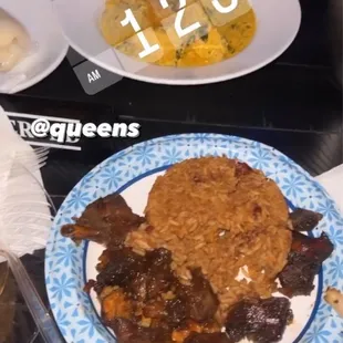 plates of food on a table