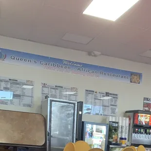 a view of the dining area