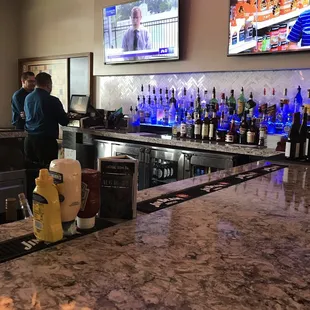 Bar area in clubhouse