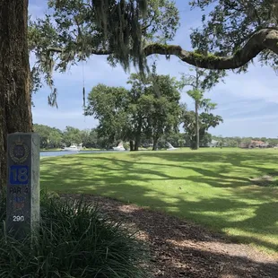 Beautiful end to 18 holes