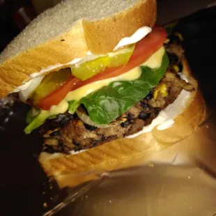 Black bean burger