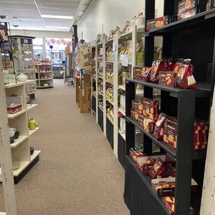 View to the front of the store! Mmm, shortbread cookies.