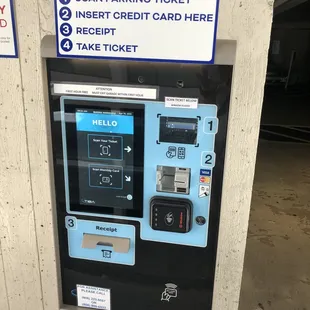 New payment machines-simply scan your ticket
