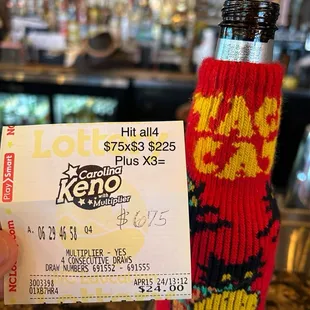 One of the few places in southeast CLT to play KENO inside a place/bar