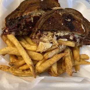Reuben!!  Obviously it was to-go and it&apos;s just as great as it&apos;s ever been!