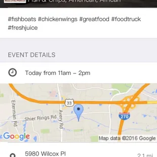 Per the Street Food Finder app, they were to be here from 11-2, oh well