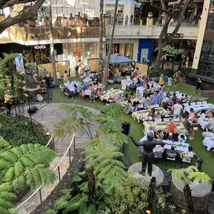 Free view from second level of mall