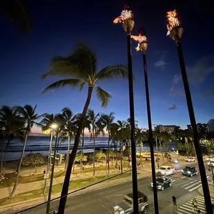 View from the fire pits