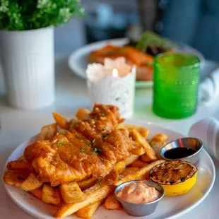 fish and chips, food, fish, seafood