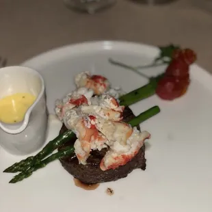 That Oscar style, filet mignon...