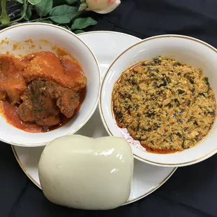 Pounded Yam & Egusi Soup