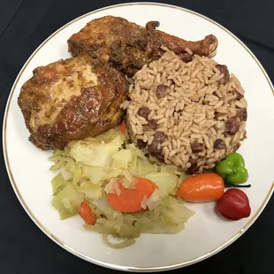 Jerk Chicken & Rice with Peas