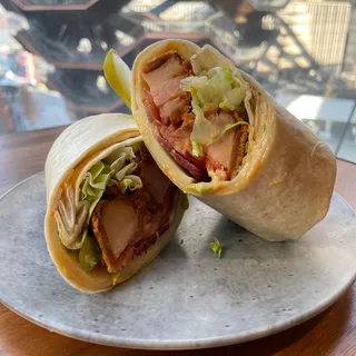 Fried Chicken Club Wrap