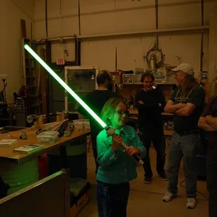 Member made LED lightsaber