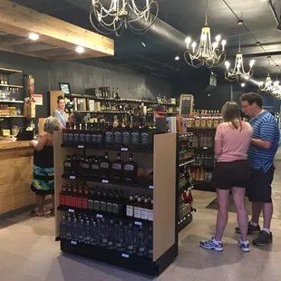 Wide shot of entire store from the entrance.