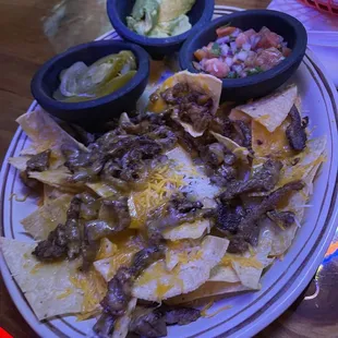 Nacho made with freshly made chips.