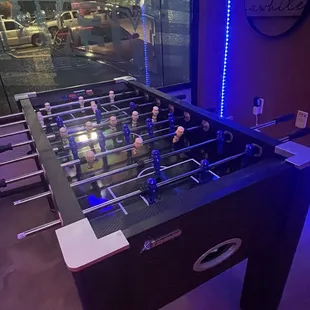 Awesome Foosball table! Not many place have this game.