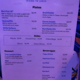Menu 12/10/23