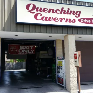 the entrance to the store