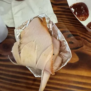 Turkey (we did nibble a bit before I took the photo)