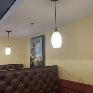 Booth and wall art