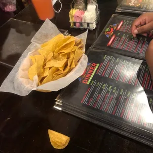 Chips and guacamole