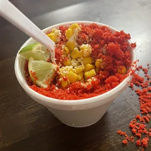Hot Cheetos esquite