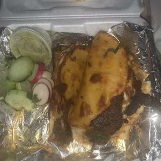 3 Birria Red Tacos (No Cheese)