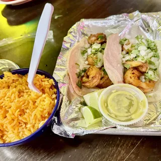 3 Shrimp Street Tacos