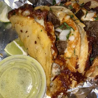 3 Asada Quesa Tacos