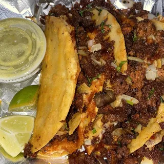 3 Chorizo Quesa Tacos