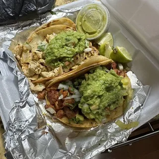 2 Chicken Tijuana Style Tacos