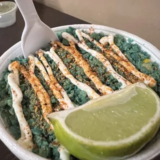 Esquites with Blue Takis